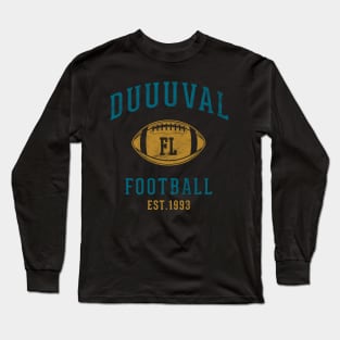 Duuuval Jacksonville Vintage Jaguars Long Sleeve T-Shirt